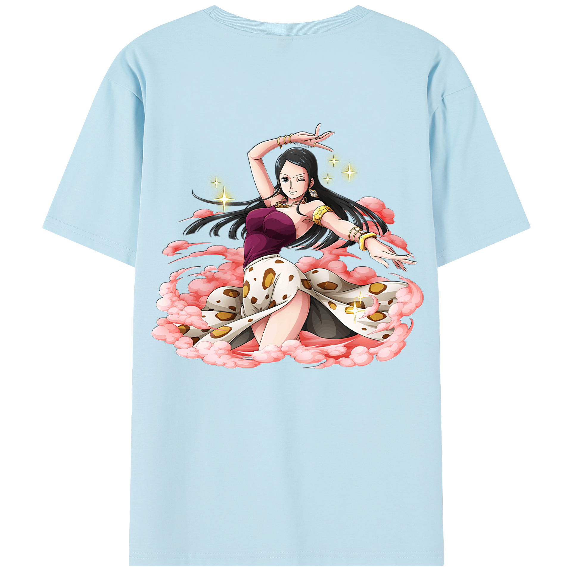 ワンピース ニコ・ロビン ONE PIECE Nico Robin 綿100％半袖Tシャツ（背面プリント）